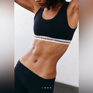 FP MVMT Never Better Ringer Logo Sports Bra Size S